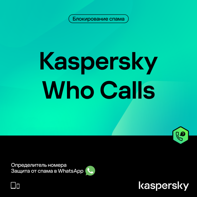 Kaspersky Who Calls (1 пользователь+1 год)